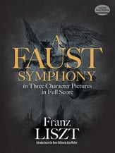 A Faust Symphony in Three Character Pictures Orchestra Scores/Parts sheet music cover
